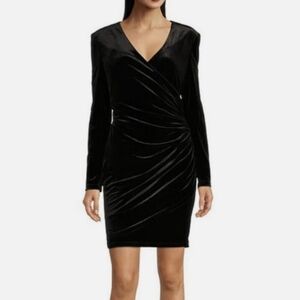 Alex Marie Velvet Dress Size 12 Black